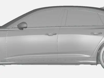 Audi A6 55 S-Line 2020 - Exterior  Scan 3D model