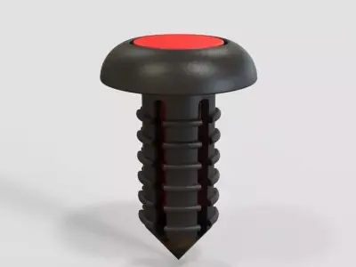 Push Retainer Blind Rivet 3D print model