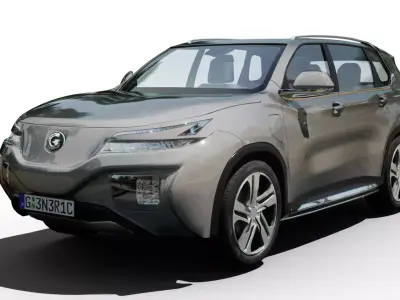 Generic SUV v24 Low-poly 3D model