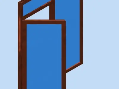 Aluminium extrusion frame assembly design  for door and windows 3D print model