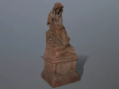 statue Low-poly 3D model
