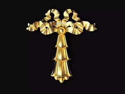Central decor ornament for furniture 3D model 169