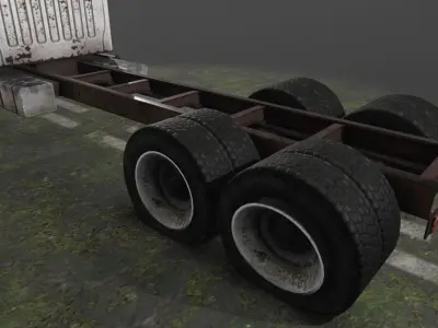 Old Truck 01 Low-poly 3D model