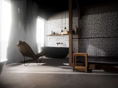 Contemporary Bathroom Pack 3D model