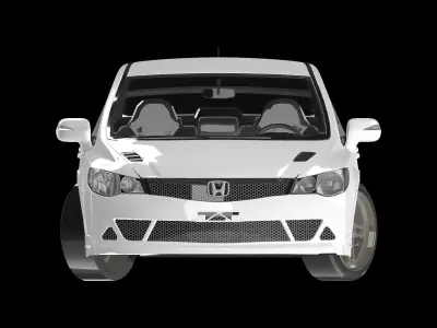 Honda Civic 2012 Mugen RR 3D model