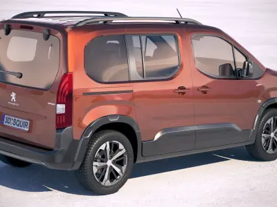 Peugeot Rifter 2016-2018 3D model