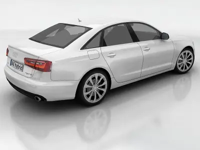 Audi A6 Low-poly 3D model