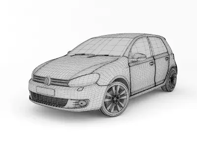 VW Golf 3D model