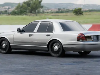 American Sedan Car 3D model