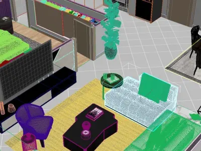 detailed floor plan 2020 3D model