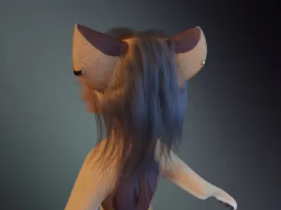 Maggie Anthro Dingo 3D model