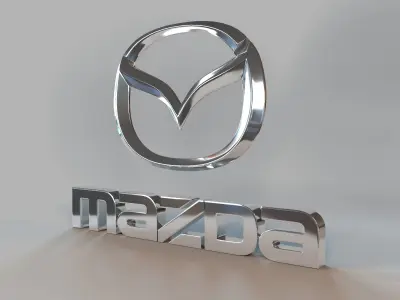 mazda logo 3D model V1