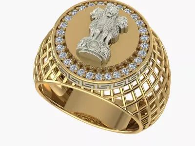 Ashok Stambh gants ring Ring 3D print model Free 3D print model