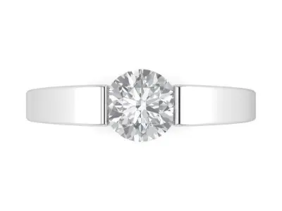 solitaire ring 3D model