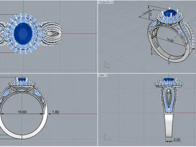 ring code 92 3D print model
