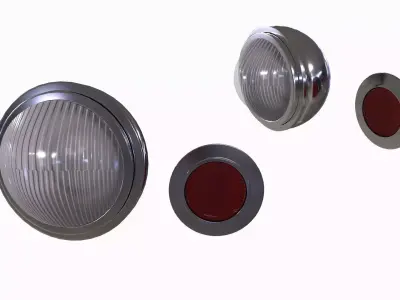 car headlight  3D model