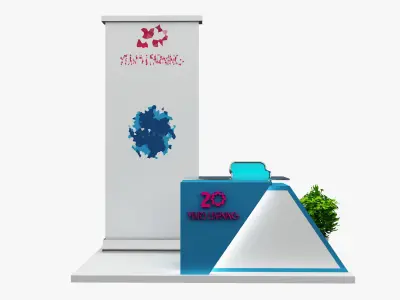  Booth Exhibition Stand a476a 3D model