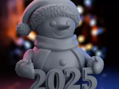 Christmas Snowman 2025 3D print model