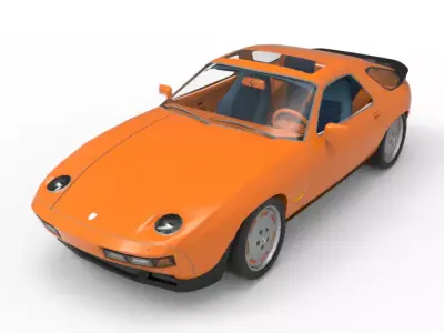 1981 Porsche 928 3D model
