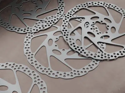 This 3D bicycle brake disc 3D model
