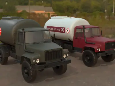 tanker truck 3D model