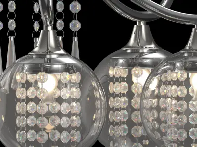  Charming Crystal Chandelier 3D model