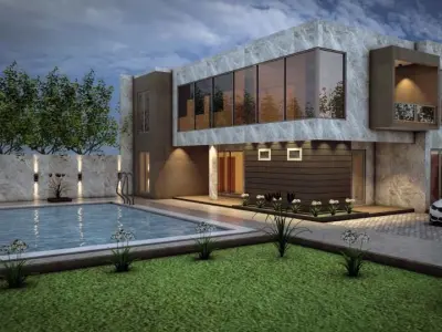 Modern Bungalow  3D model