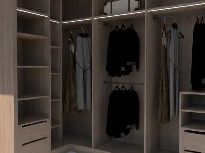 Serena Line Elegance Dressing Room - heavy  3D model