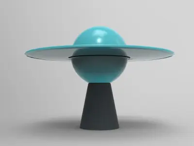 Nus Side Table Low-poly 3D model