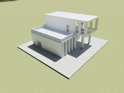 White Villa 3D model