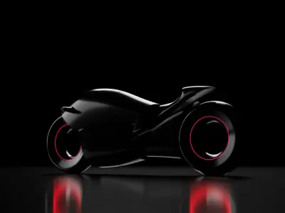 Concept Cyberpunk Bikes Pack 1 3D model