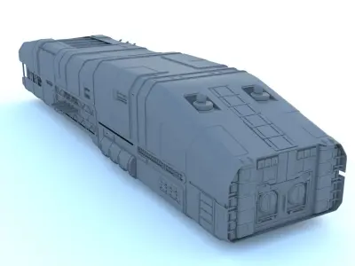 Sci Fi structures kitbash 3D model
