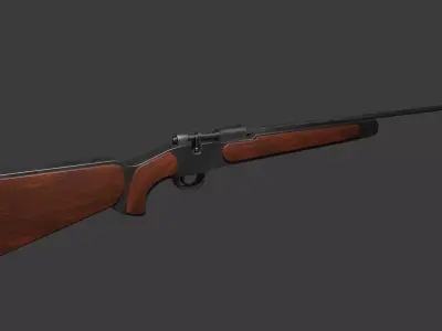 GAME READY HUNTING RIFLE ASSET Free low-poly 3D model
