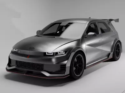 Hyundai Ioniq 5 N NPX1 2024 Low-poly 3D model