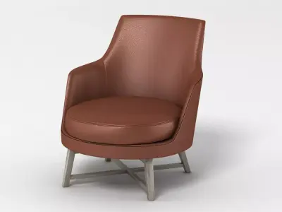 Flexform Guscio Chair 3D model
