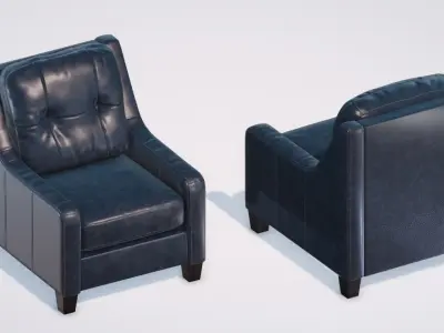 Chairs Pack PBR Low-poly 3D model