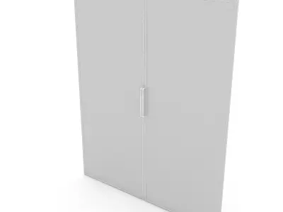 glass door 02 3D model Low-poly 3D model