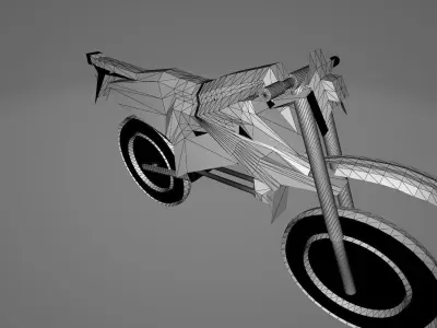 Futuristic Motocycle  Low-poly 3D model