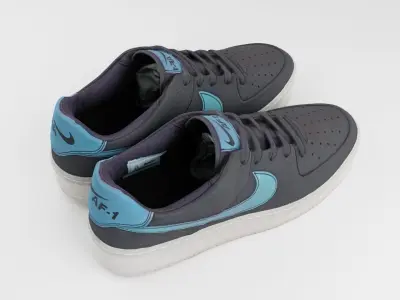 Pair of womans urban sneakers shoes sport outdoor  3D model