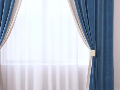 Set 89 Curtains 3D model