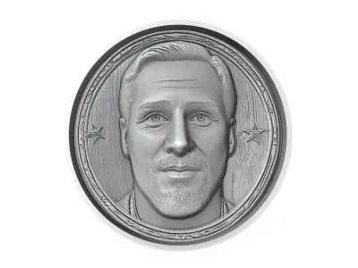 Gonzalo Higuain Footballer Medallion 3D print model