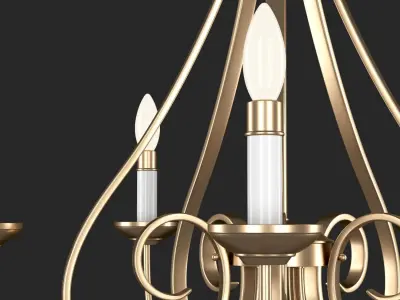 Kichler 2021NI - Elegant Chandelier Low-poly 3D model
