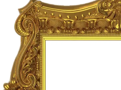 carved frame 3D model 3D model 3D model