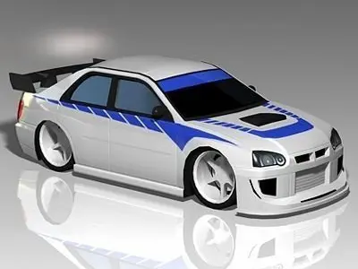 Import Street Racer Low-poly 3D model