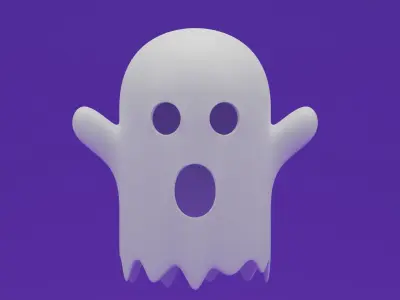 Cartoon Ghost 3D model