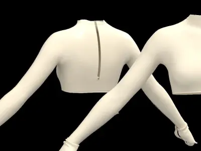 Women sportswear package 7 3D model