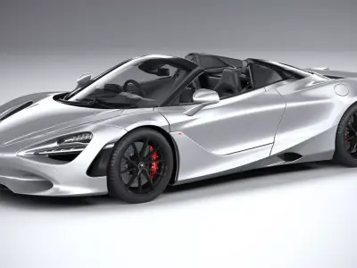 McLaren 750S Spider 2024 3D model