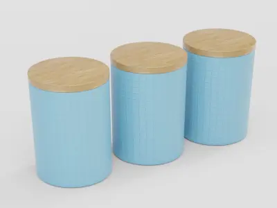 Kitchen Canister Set 11 - Storage 3D model