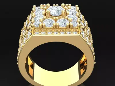 Luxury Men Rings Designs 4MR066 3D print model