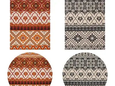 Rugs No 26 Low-poly 3D model